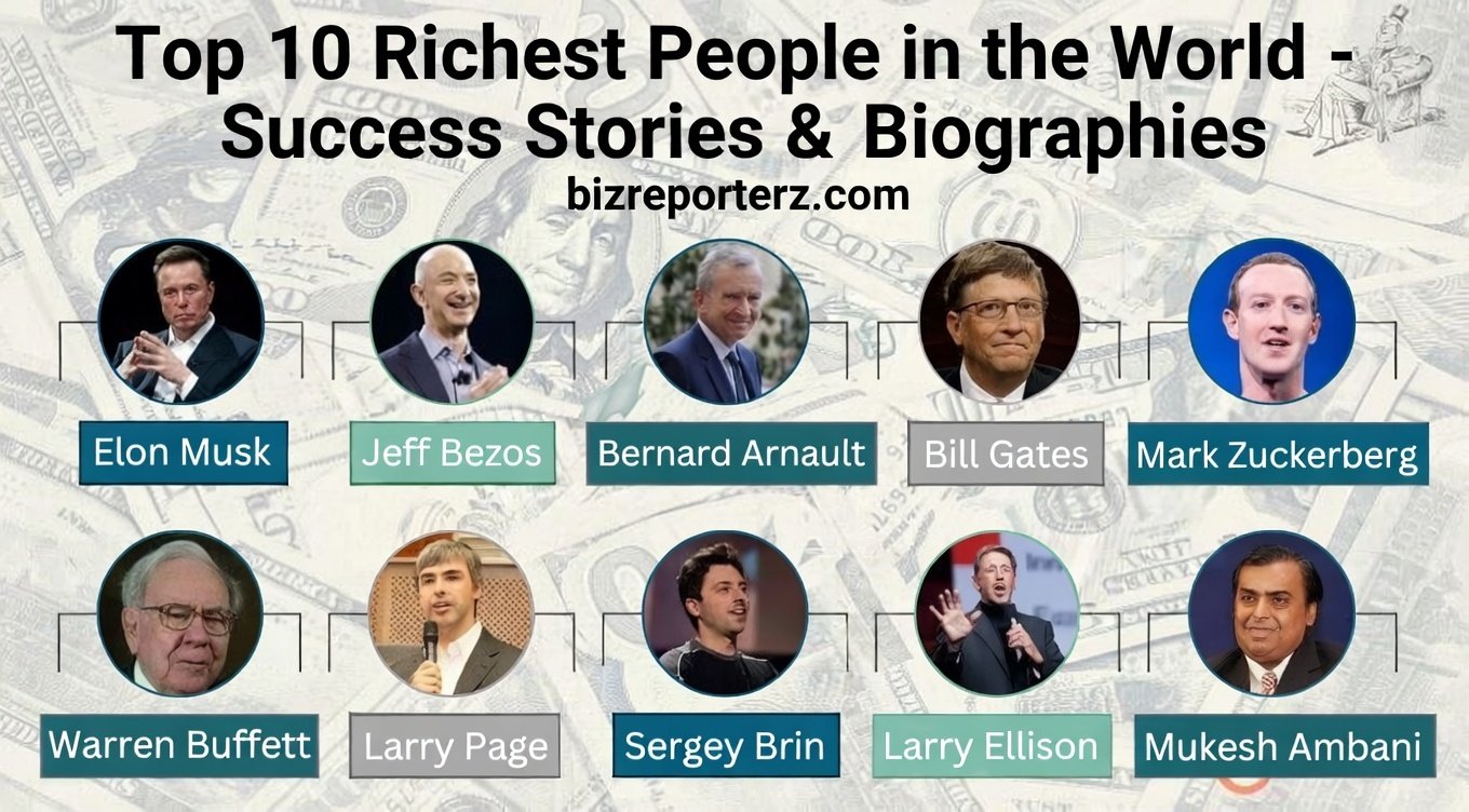 Top 10 Richest People in the World – Success Stories & Biographies