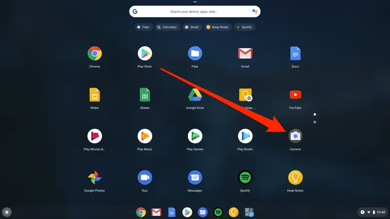how to take pic on chromebook