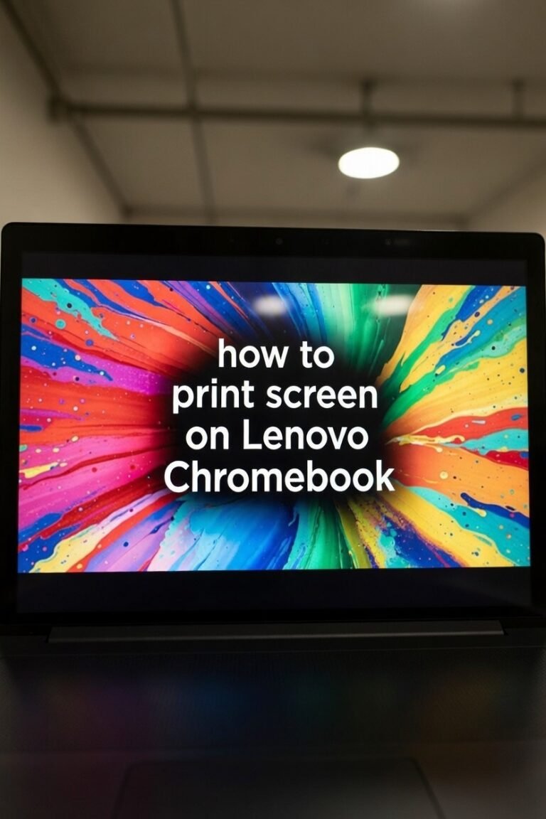 how to print screen on lenovo chromebook