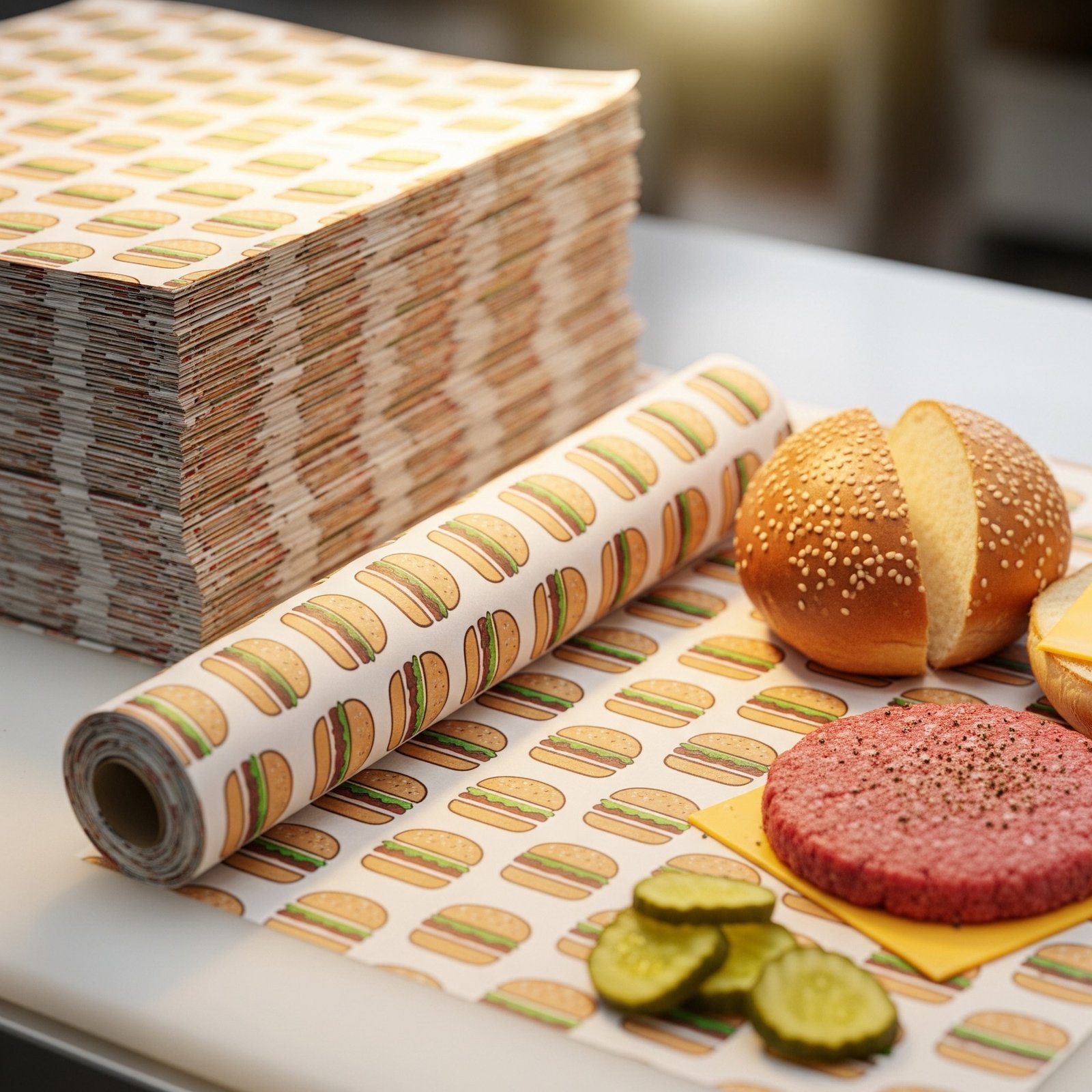 Custom Burger Paper